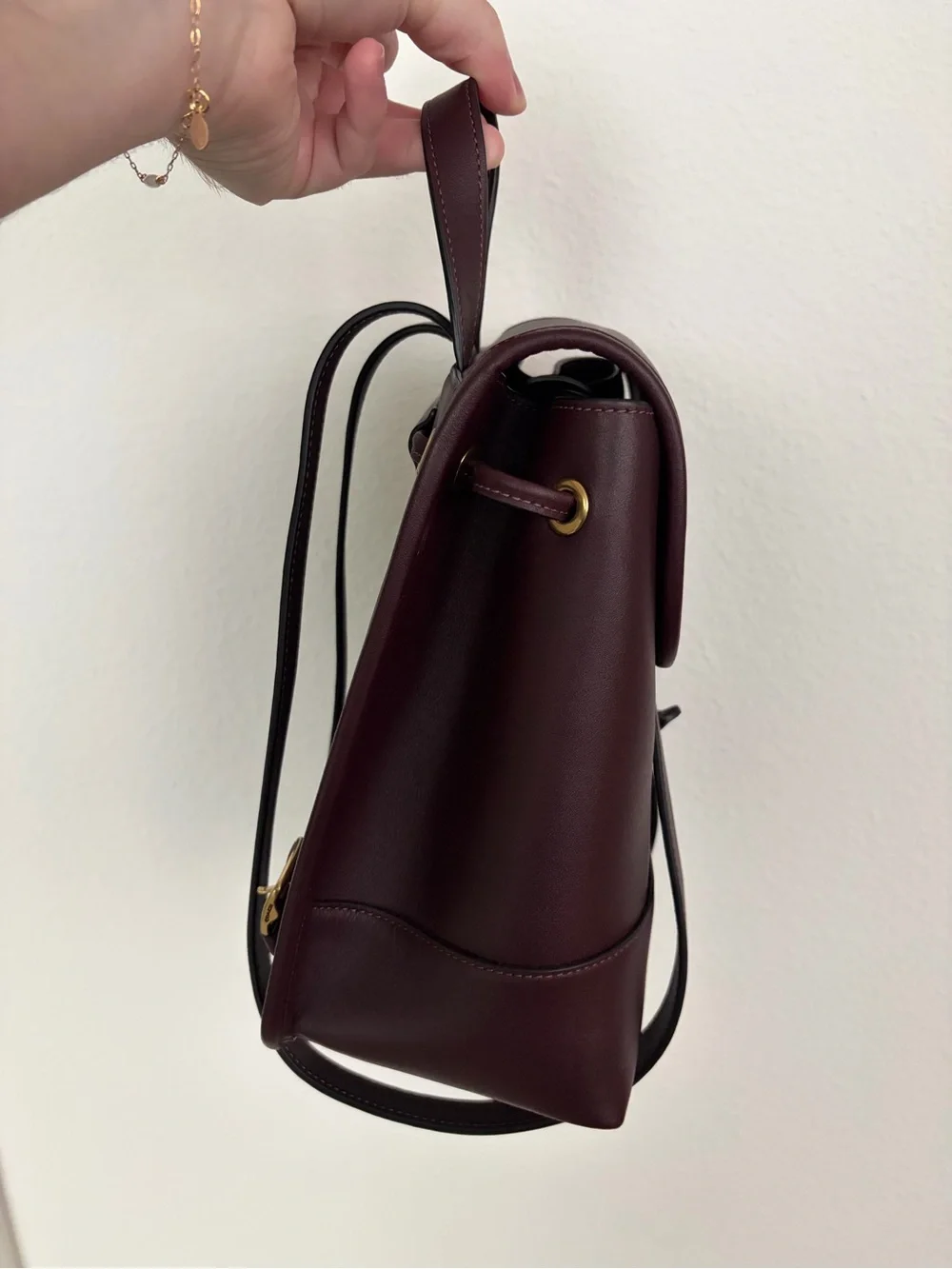 COACH Mini Backpack in Black Currant with Gold Hardware
